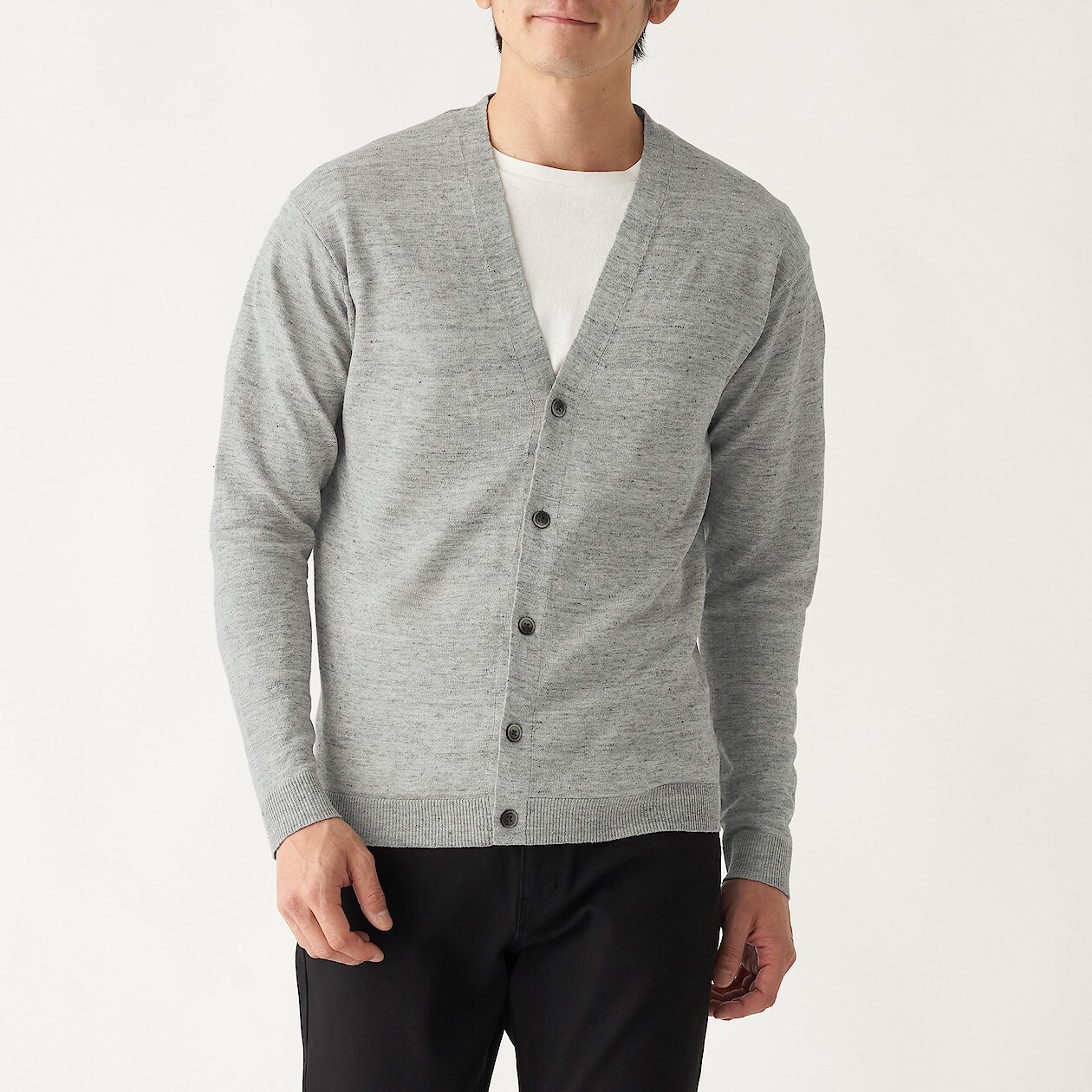 四回 具体的に キャンバス カーディガン メンズ グレー Kokusai Denwa Jp
