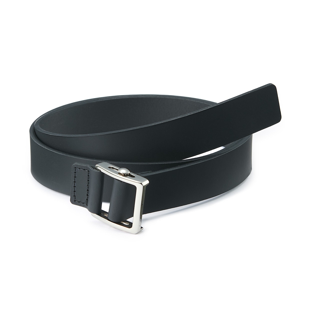 ヌメ革穴の無いベルト 黒 ベルト 通販 無印良品