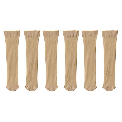 サポート ストッキング ３足組 ひざ下丈 ２３ ２５ｃｍ ヌードベージュ タイツ ストッキング 通販 無印良品