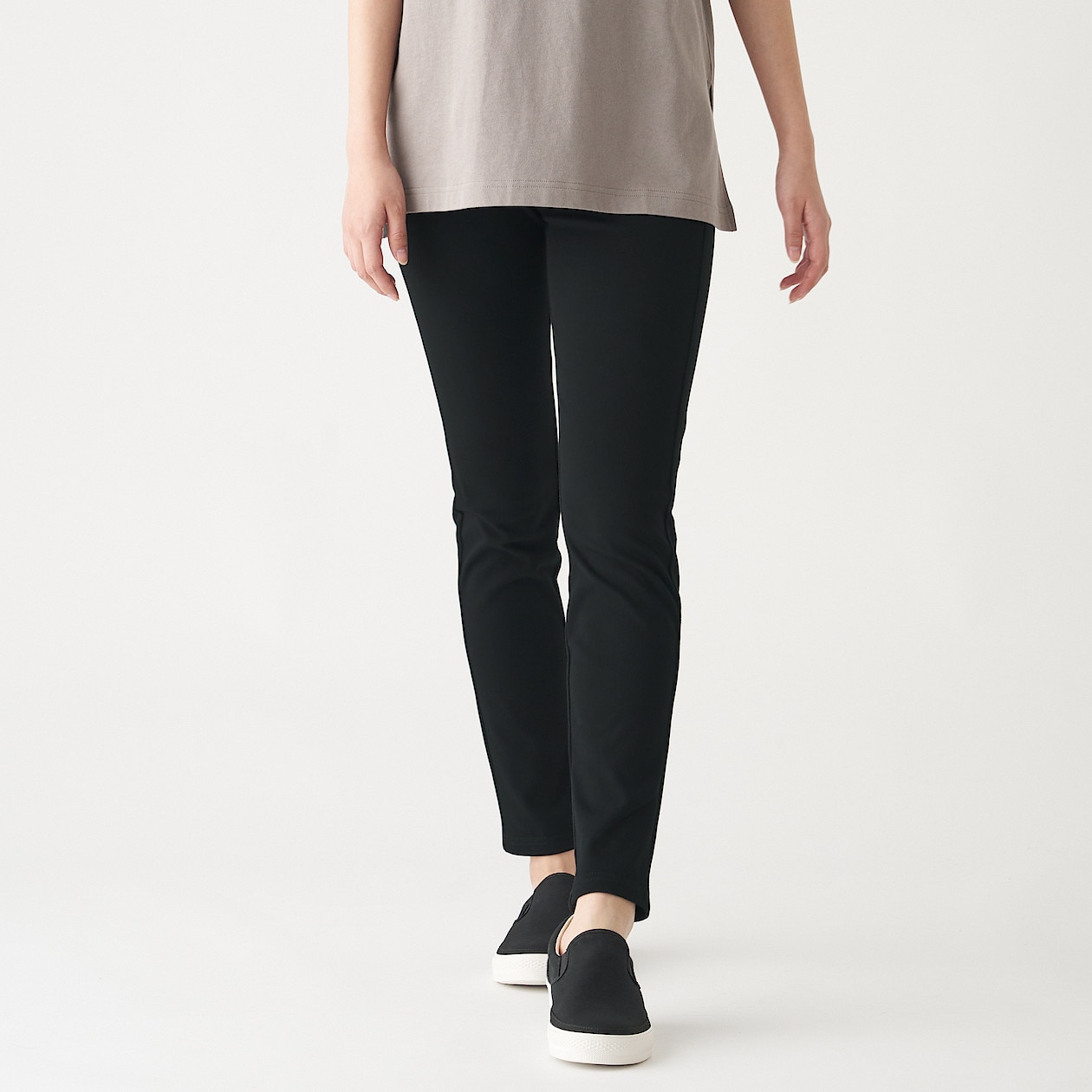 ストレッチ レギンスパンツ 婦人ｘｌ 黒 パンツ 婦人 レディース 通販 無印良品
