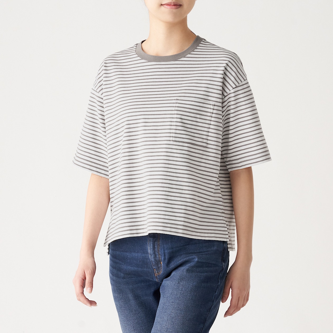 太番手天竺編みクルーネックワイドtシャツ 五分袖 無地 ボーダー 婦人xs s 白 シルバーグレー 細 Tシャツ カットソー 半袖 婦人 レディース 通販 無印良品 太番手天竺編みクルーネックワイドtシャツ 五分袖 無地 ボーダー 婦人xs s 白 シルバーグレー 細 Tシャツ カットソー 半袖 婦人 レディース 通販 無印良品