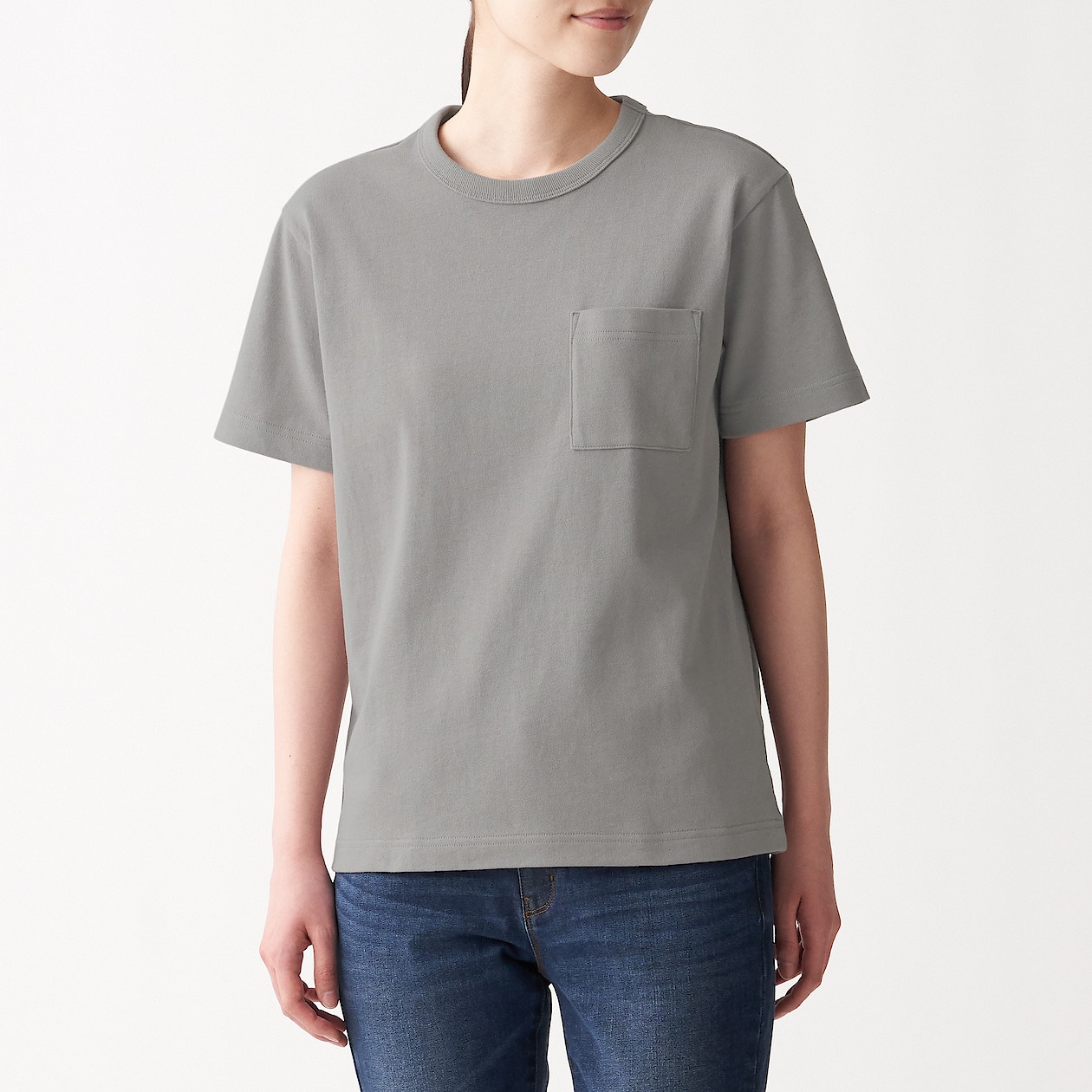 太番手天竺編みクルーネック半袖tシャツ 婦人xs シルバーグレー Tシャツ カットソー 半袖 婦人 レディース 通販 無印良品 太番手天竺編みクルーネック半袖tシャツ 婦人xs シルバーグレー Tシャツ カットソー 半袖 婦人 レディース 通販 無印良品