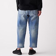 男女兼用 ジャパンファブリックデニムストレッチワイドパンツ ２３ ５８ ５ｃｍ ブルー 男女兼用サイズ ユニセックス ジェンダーレス 通販 無印良品