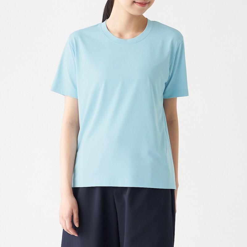 吸汗速乾ｕｖカット半袖ｔシャツ 婦人ｘｓ ライトブルー Muji Walker 婦人 レディース 機能性ウェア スポーツウェア 通販 無印良品