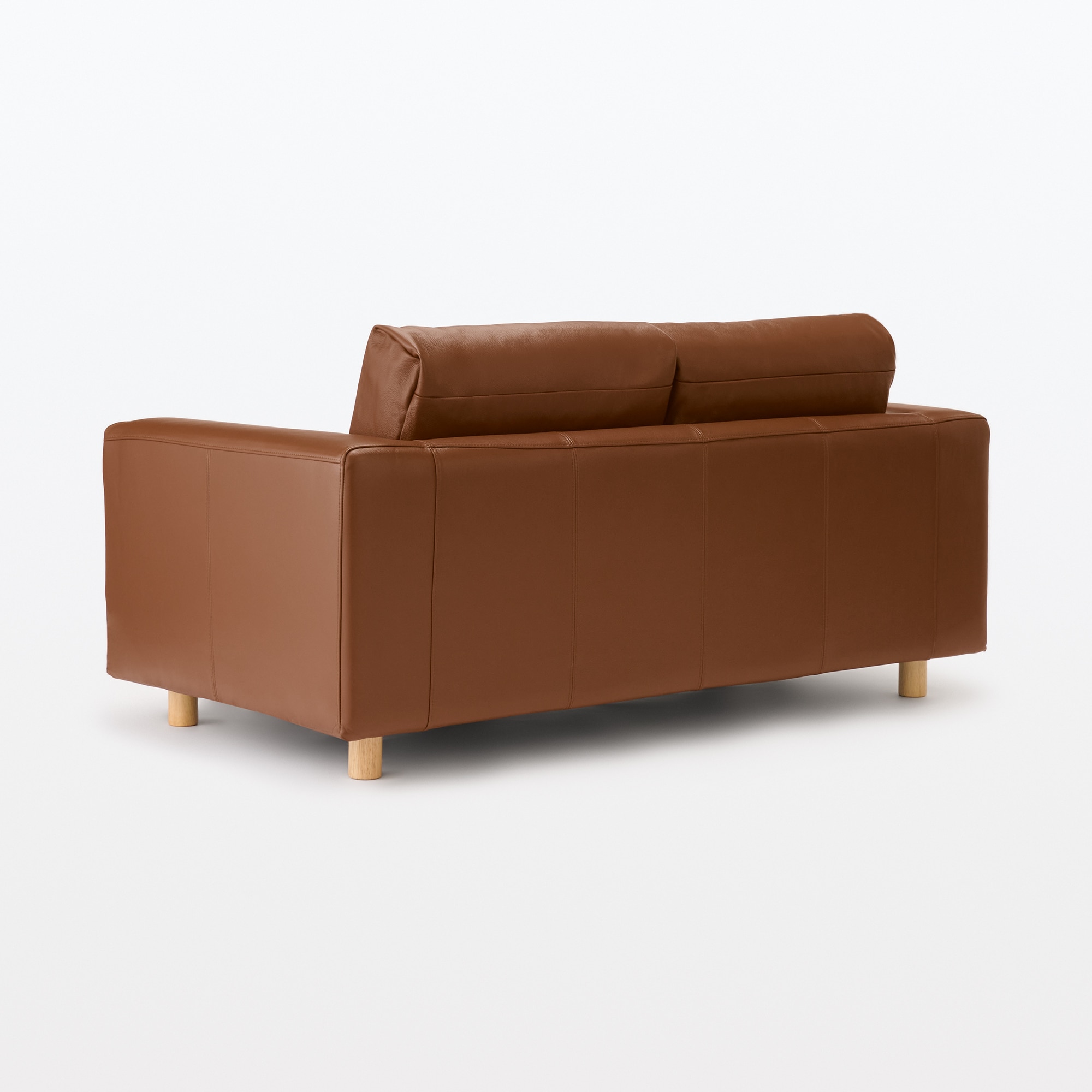 ソファ本体・2シーター・革張り・フェザー・ポケットコイル