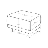 ソファ本体・オットマン・ウレタン・ポケットコイル