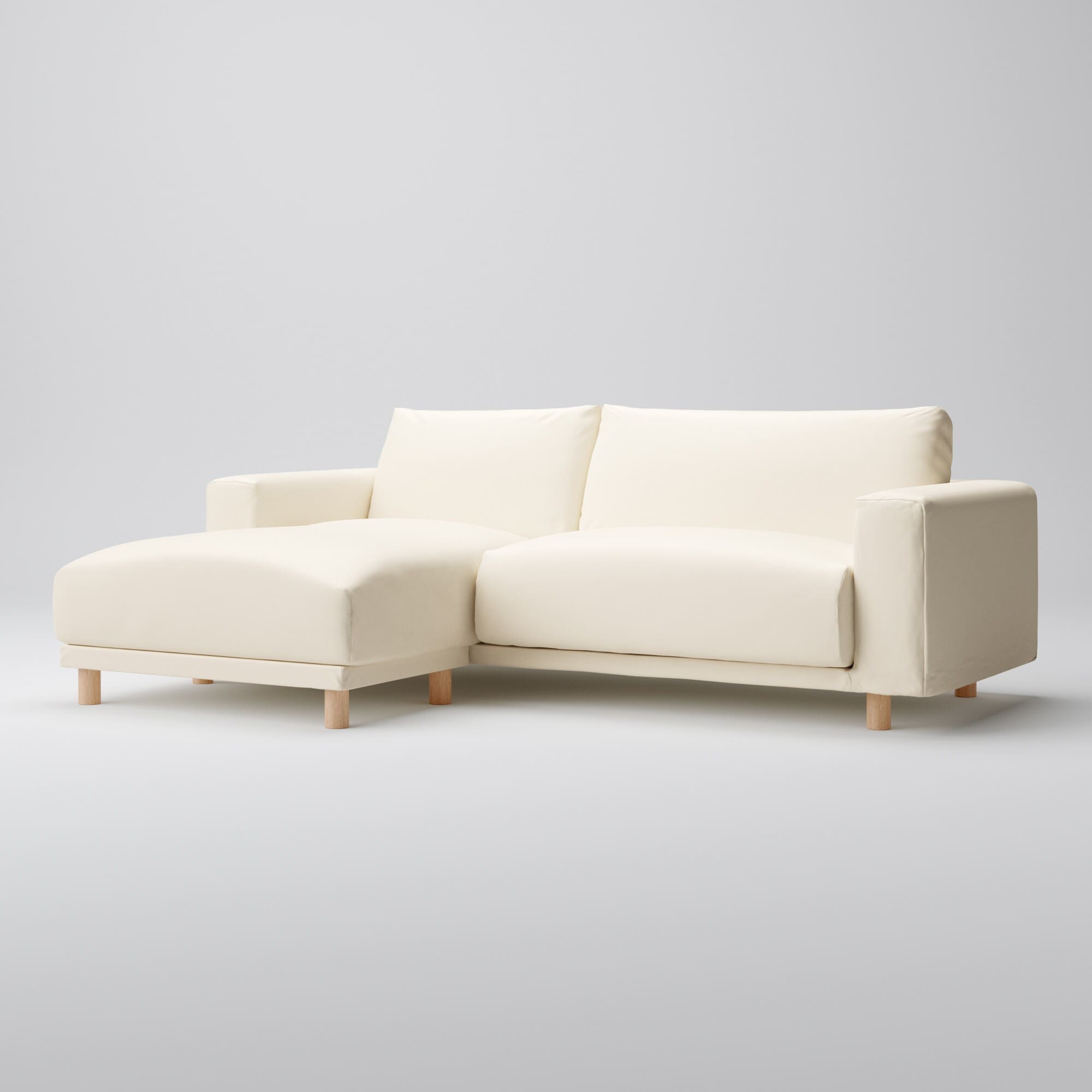 ソファ本体・３シーター・フェザー・ポケットコイル・カウチタイプ（右）