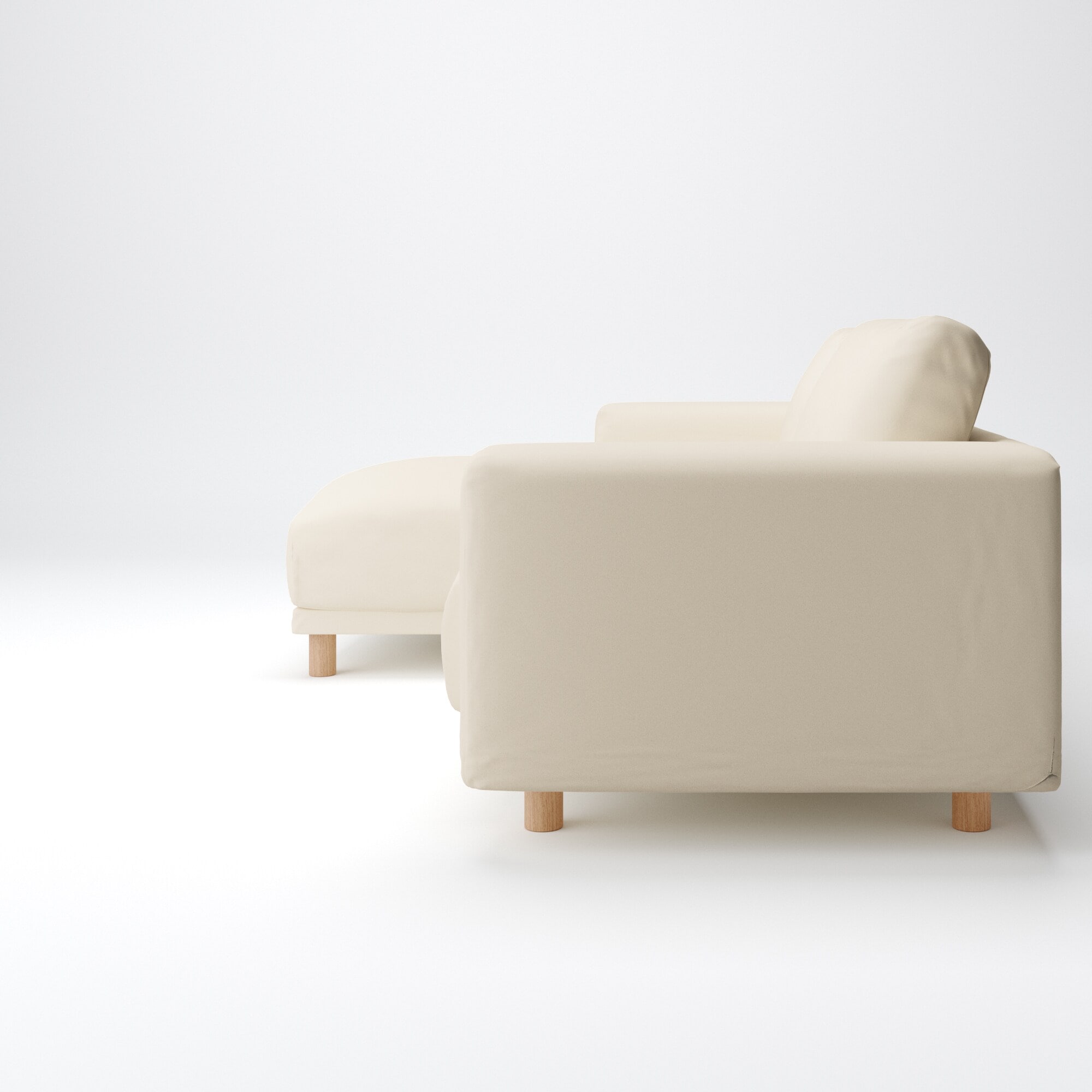 ソファ本体・３シーター・フェザー・ポケットコイル・カウチタイプ（右）