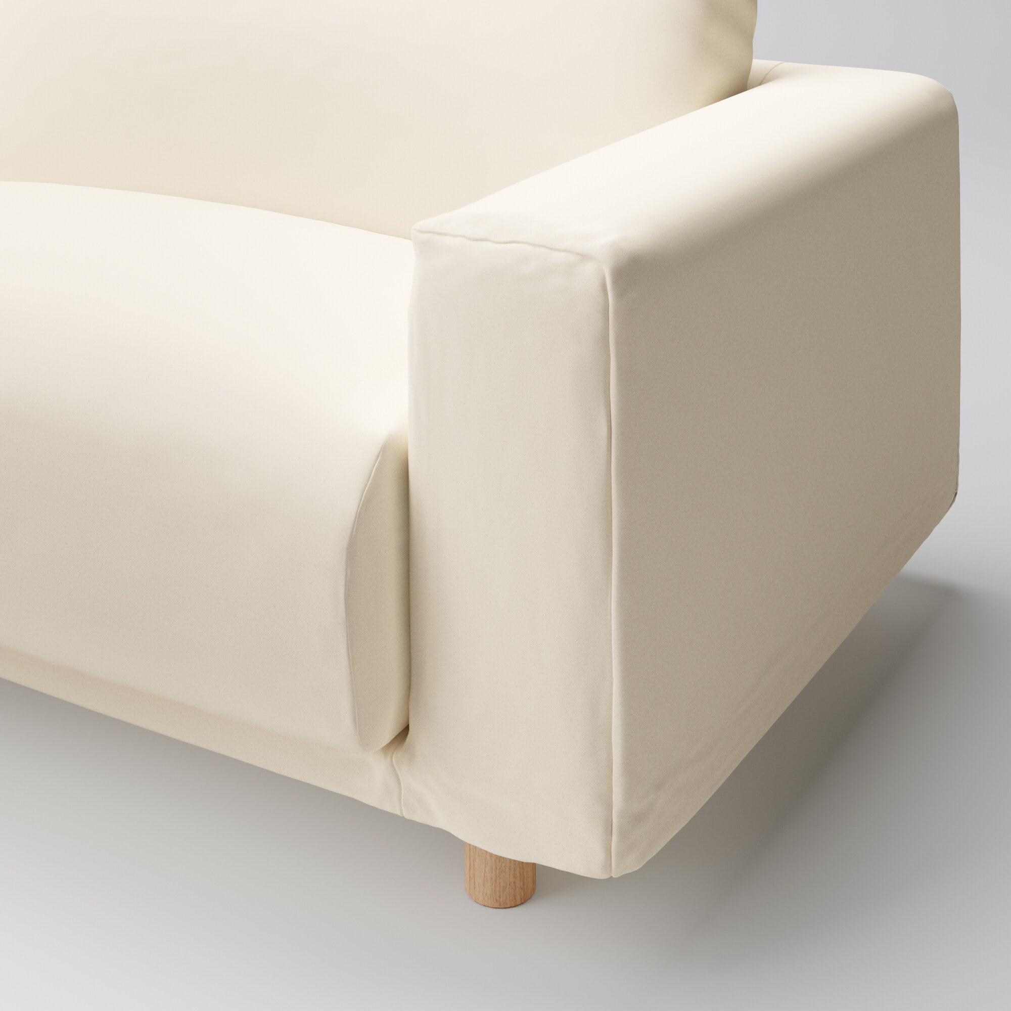 ソファ本体・３シーター・フェザー・ポケットコイル・カウチタイプ（右）