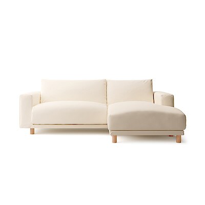 ソファ本体・３シーター・フェザー・ポケットコイル・カウチタイプ（左）