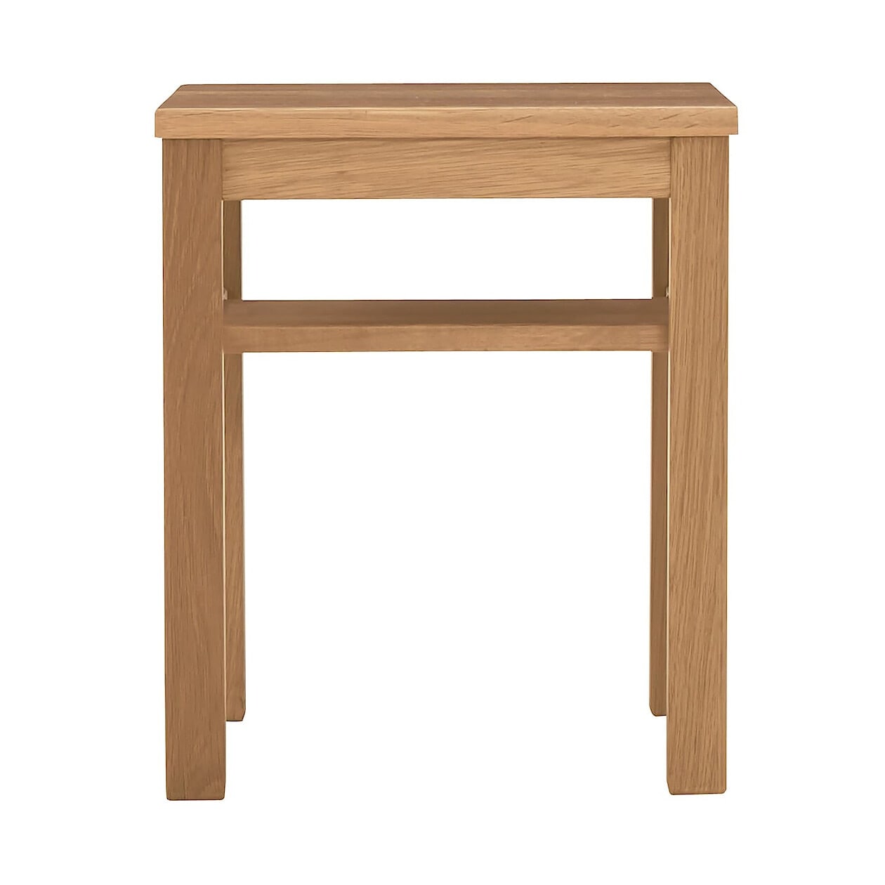 木製サイドテーブルベンチ／板座／オーク材