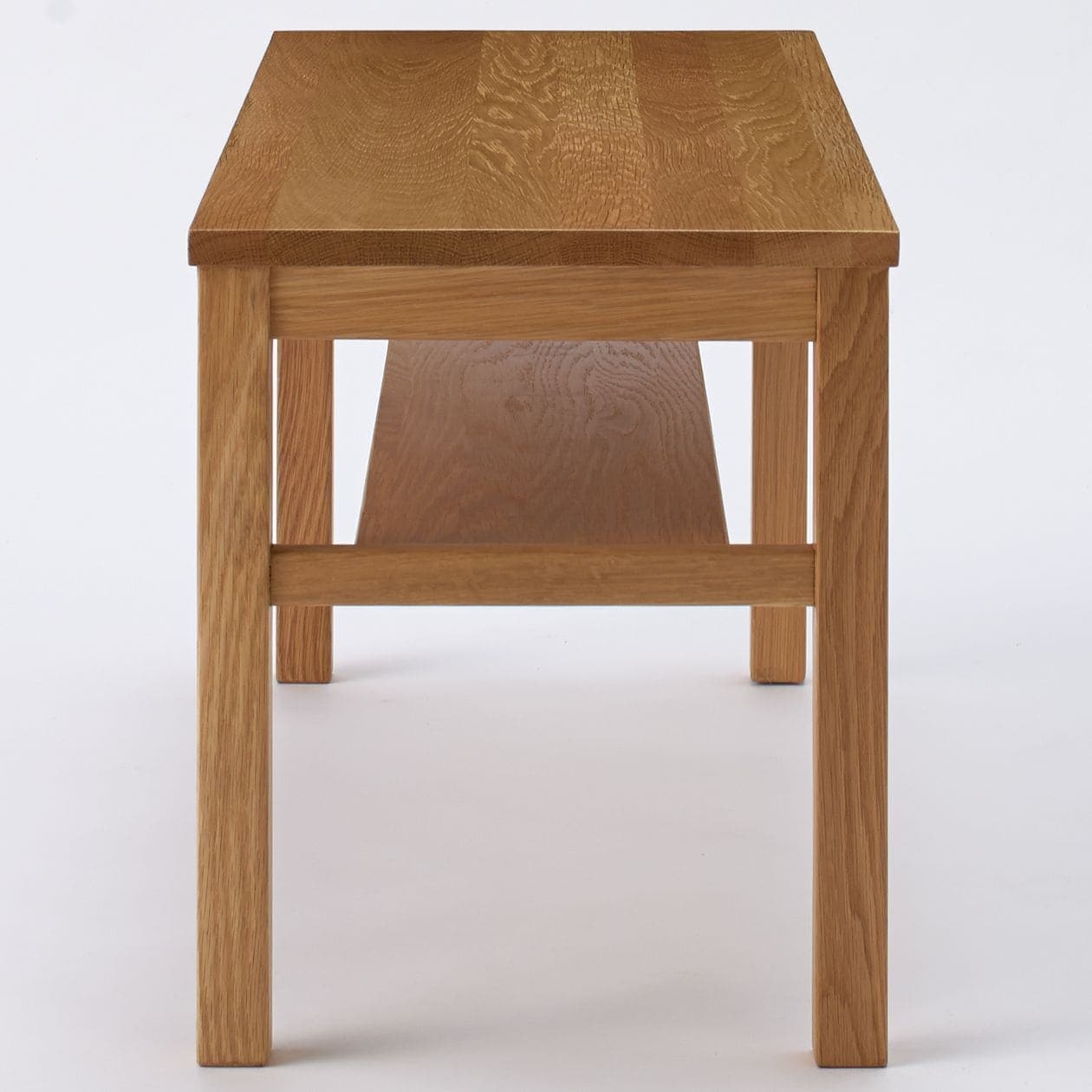 木製ベンチ/板座/オーク材 幅100×奥行37×高さ44cm