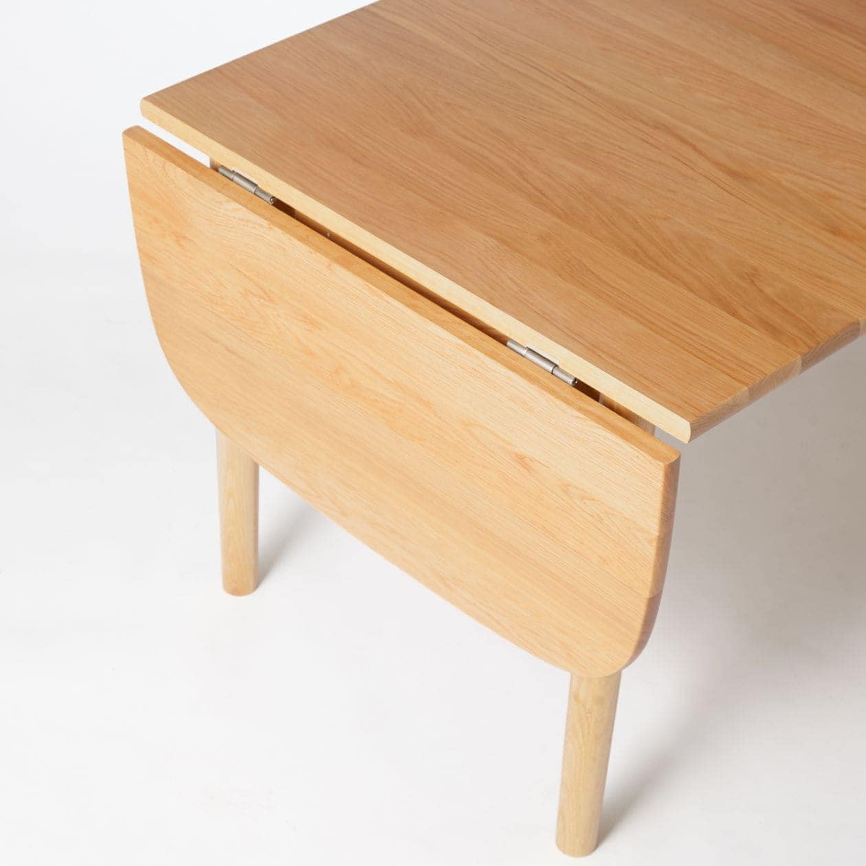 木製エクステンションテーブル／１４０－２２０ｃｍ／楕円／オーク材 
