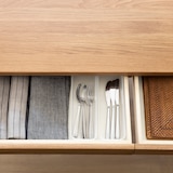 木製テーブル（引出付）／オーク材／幅１４０ｃｍ