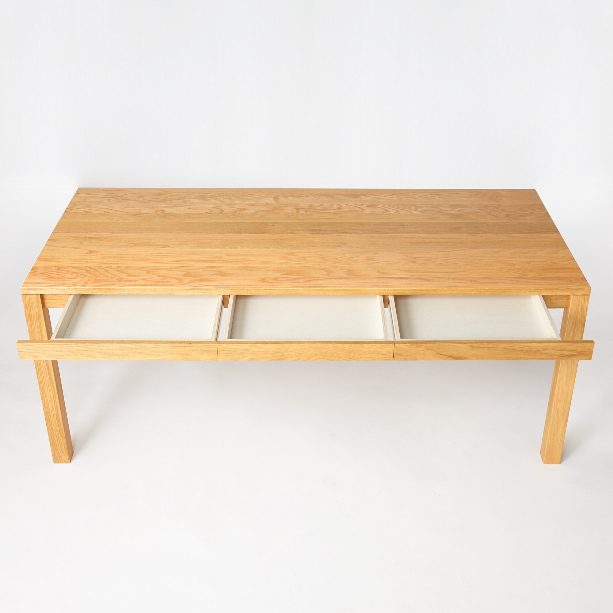 木製テーブル（引出付）／オーク材／幅１８０ｃｍ