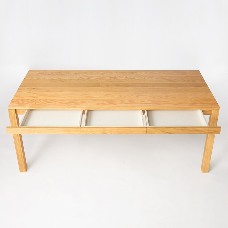 木製テーブル（引出付）／オーク材／幅180cm | 無印良品