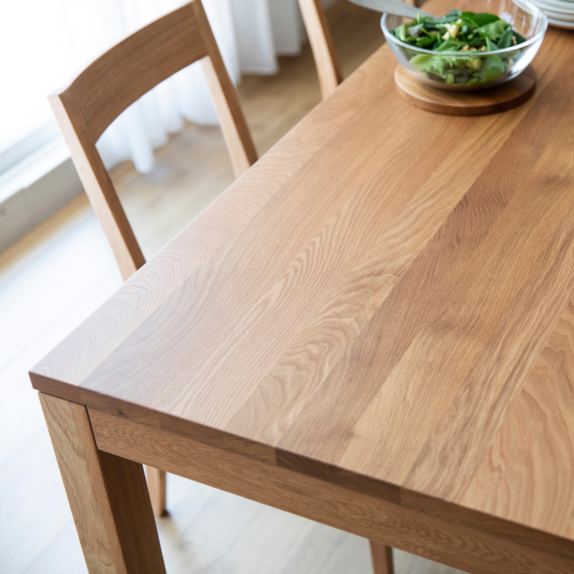 木製テーブル（引出付）／オーク材／幅１８０ｃｍ