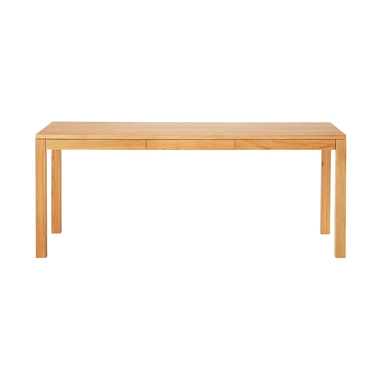 木製テーブル引出付／オーク材／幅１８０ｃｍ   無印良品