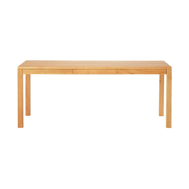 木製テーブル（引出付）／オーク材／幅180cm | 無印良品