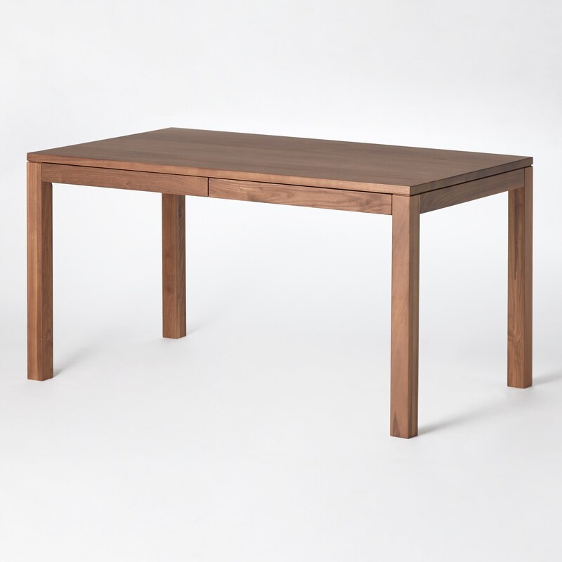 木製テーブル（引出付）／ウォールナット材／幅140cm | 無印良品