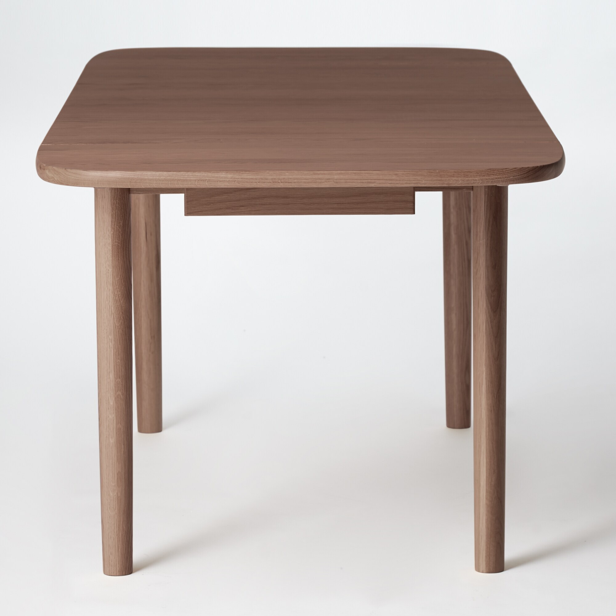 木製エクステンションテーブル／１４０－２２０ｃｍ／楕円／ウォールナット材