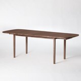 木製エクステンションテーブル／１４０－２２０ｃｍ／楕円／ウォールナット材