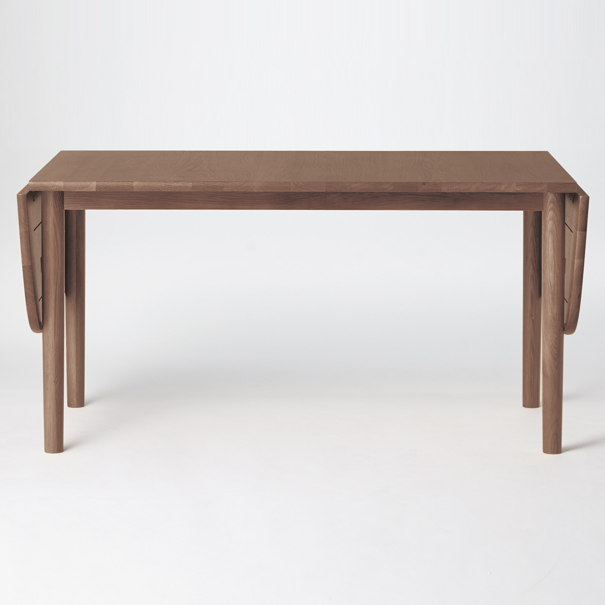 木製エクステンションテーブル／１４０－２２０ｃｍ／楕円／ウォールナット材