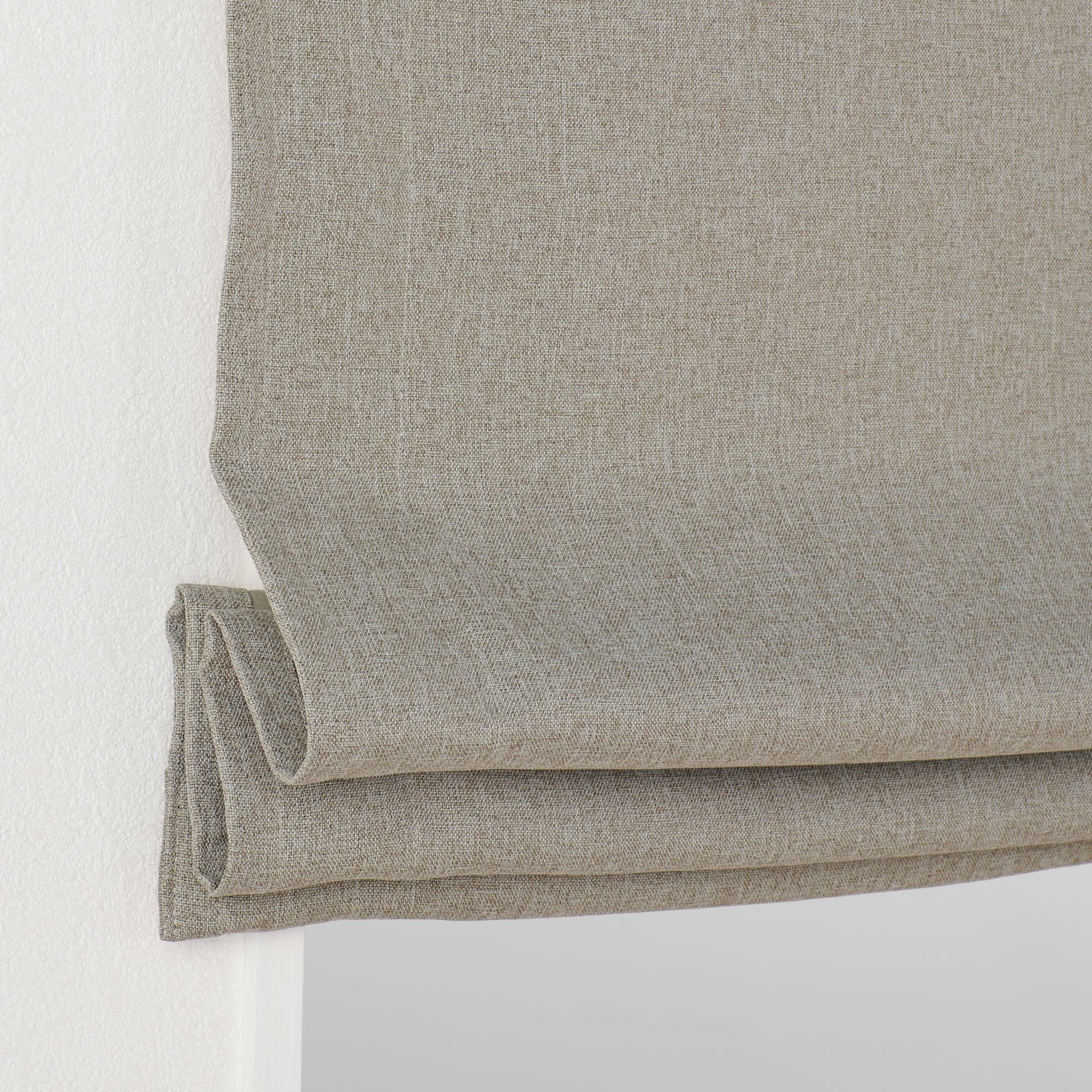 ポリエステルドビー織プレーンシェード用生地（防炎・遮光性）／ベージュ