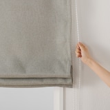 ポリエステルドビー織プレーンシェード用生地（防炎・遮光性）／ベージュ