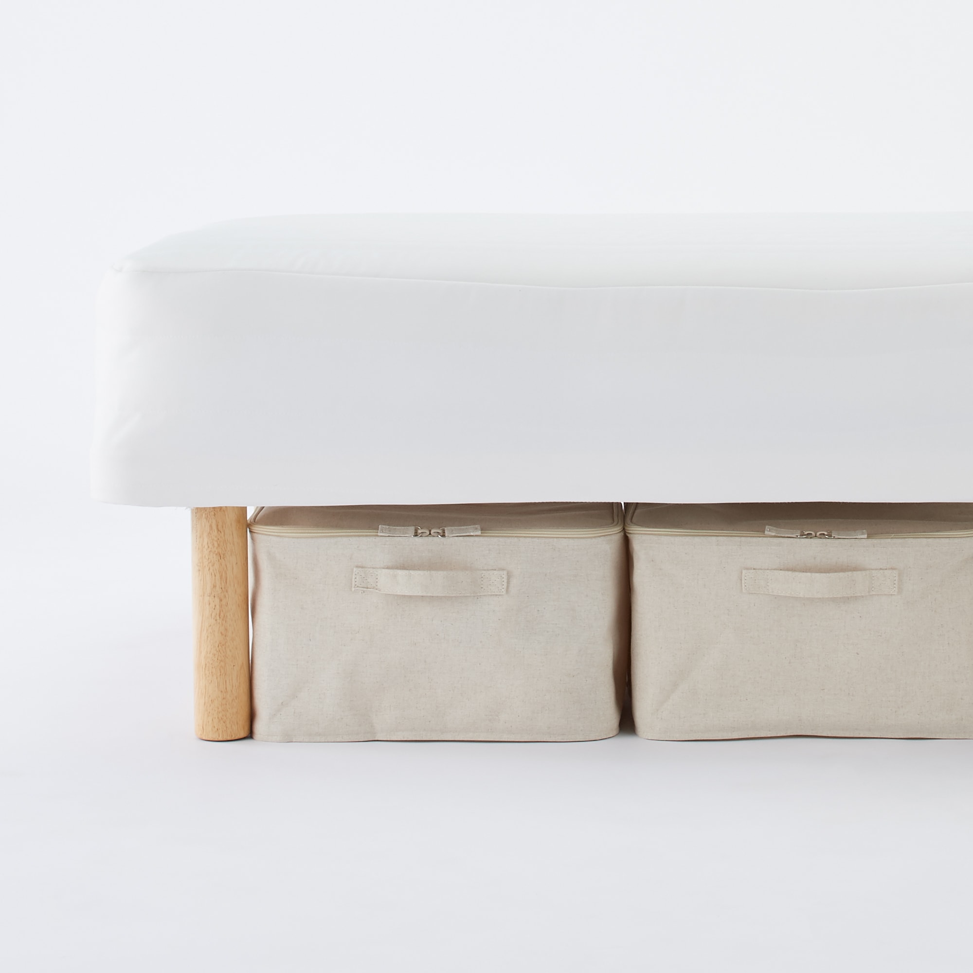 脚付マットレス・高密度ポケットコイル・スモール（スチールメッシュ・洗えるカバー）