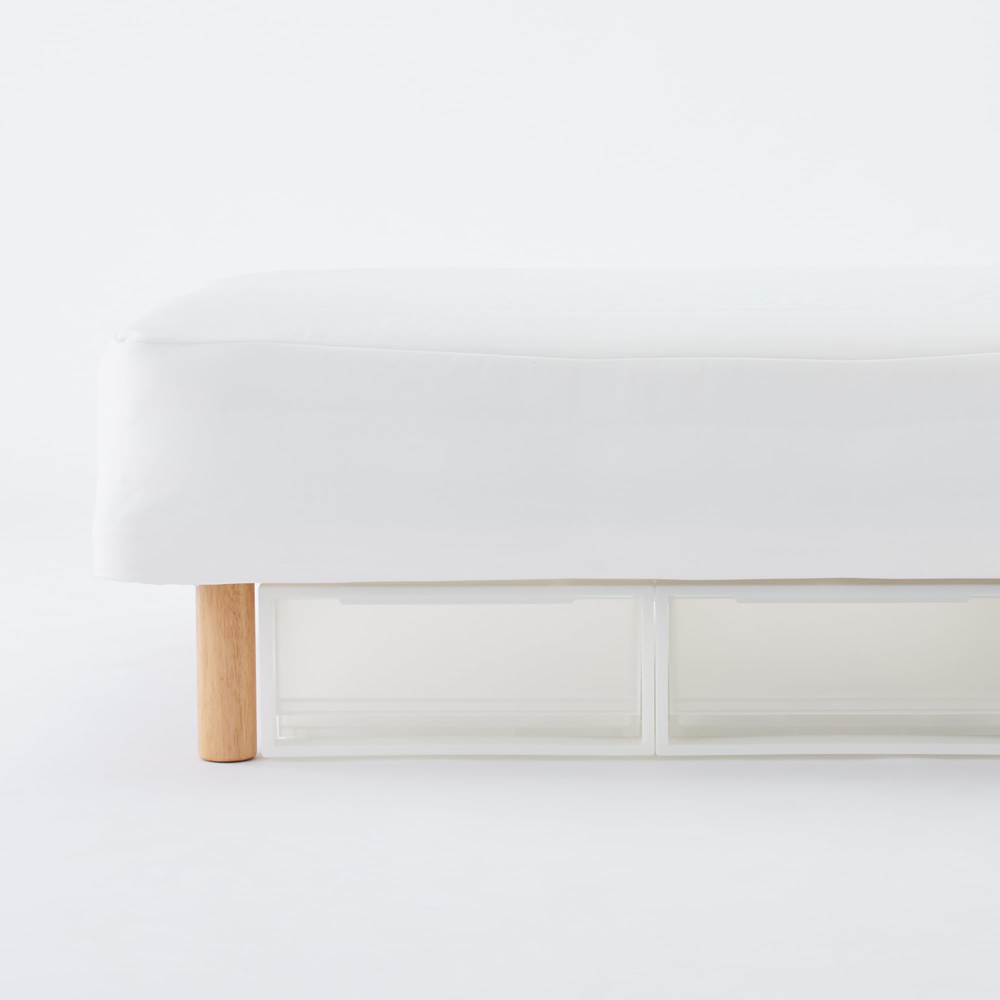 脚付マットレス・高密度ポケットコイル・スモール（スチールメッシュ・洗えるカバー）