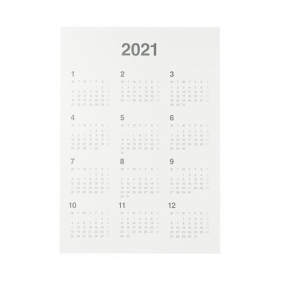 バガスペーパーポスターカレンダー ａ１ 約８４１ ５９４ｍｍ 通販 無印良品