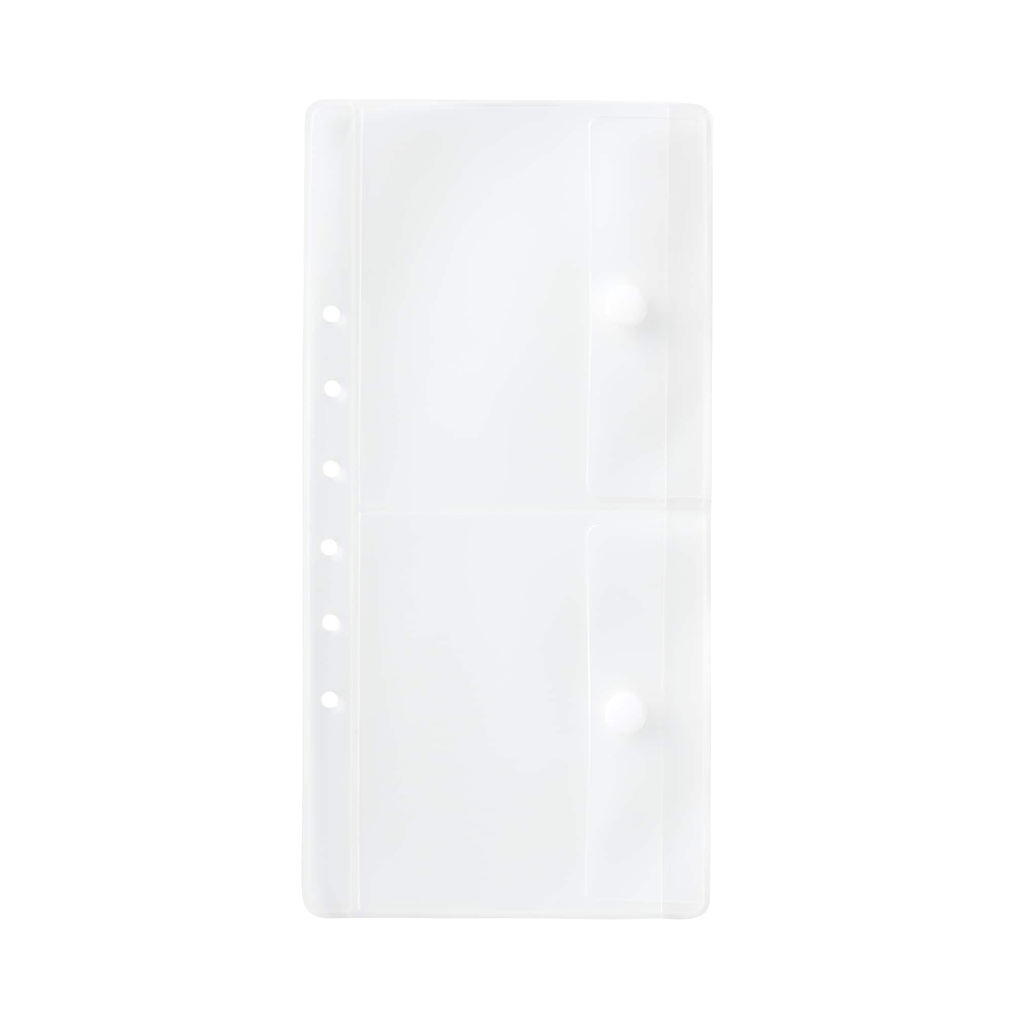 パスポートケース用リフィル　クリアポケット／仕切付