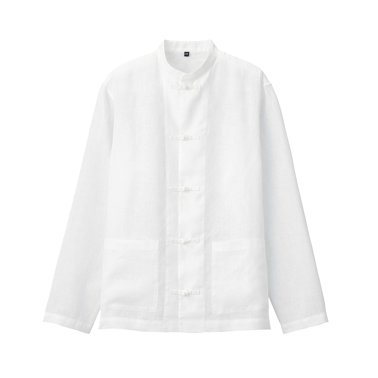 フレンチリネン洗いざらし結び釦スタンドカラーシャツ 男女兼用ｓ ｍ 白 男女兼用サイズ ユニセックス ジェンダーレス 通販 無印良品