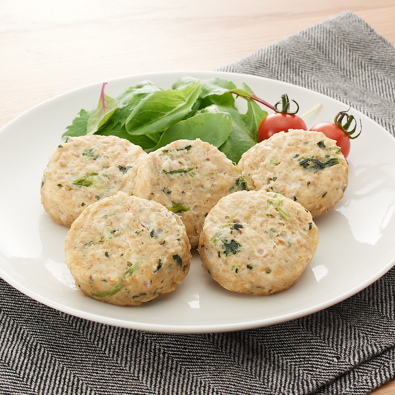 鶏肉とほうれん草のハンバーグ ２００ｇ ４０ｇ ５個 おかず 素材を生かしたお惣菜 冷凍食品 通販 無印良品
