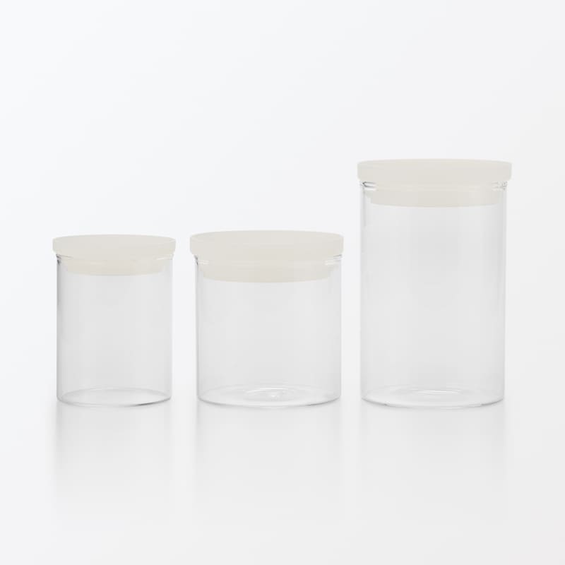 耐熱ガラス丸型保存容器