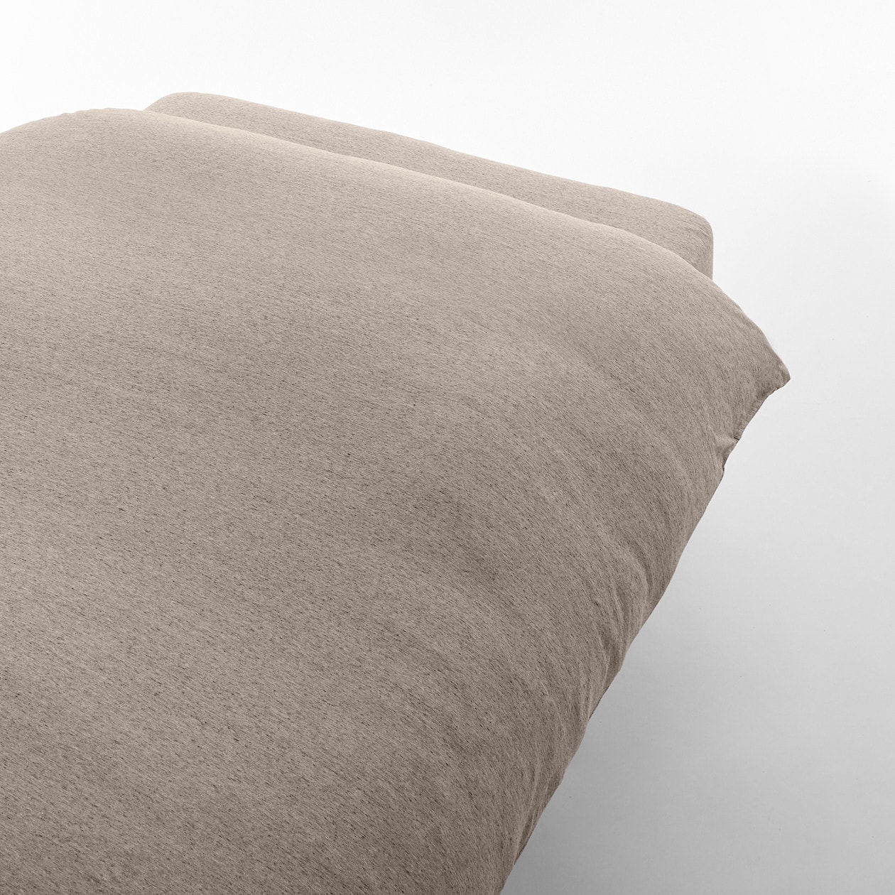 綿天竺 落ちワタ入り掛ふとんカバー ｓ 杢ライトブラウン １５０ ２１０ｃｍ用 素材で選ぶ 布団 寝具 通販 無印良品