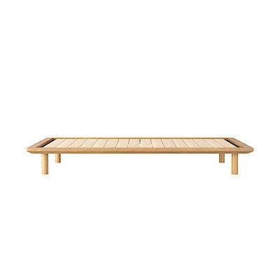 板と脚でできた木製ベッドフレーム | 無印良品