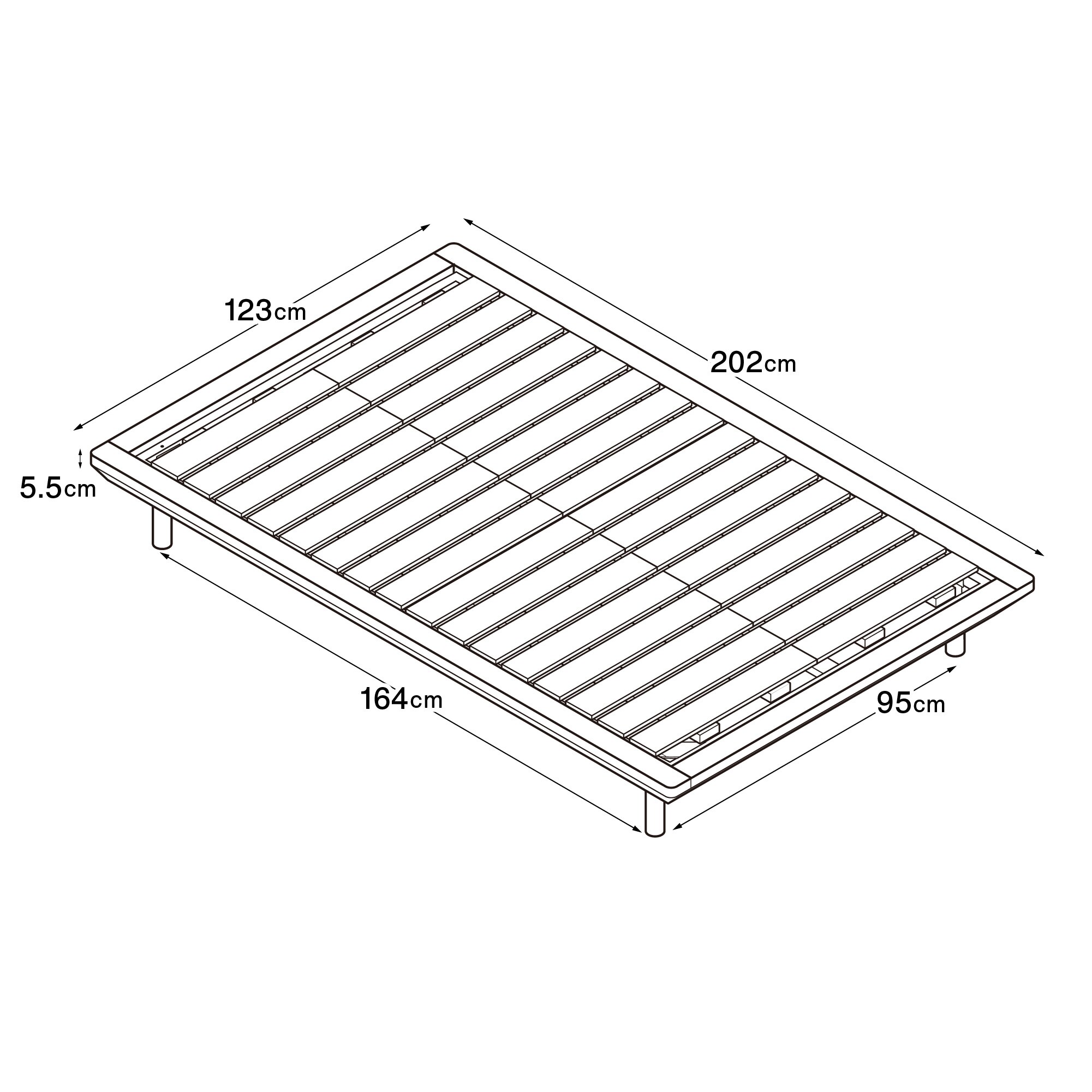 木製ベッドフレーム