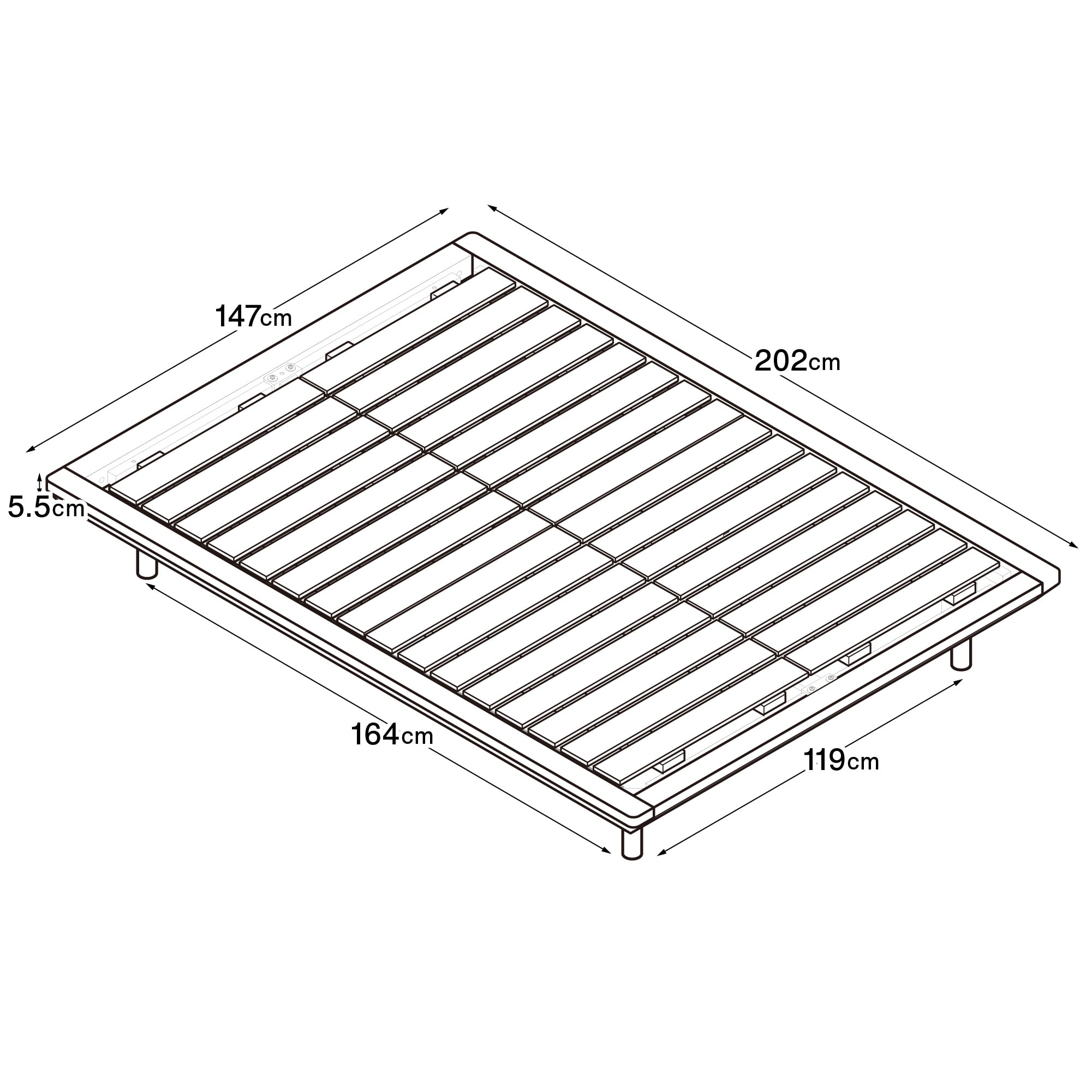 木製ベッドフレーム