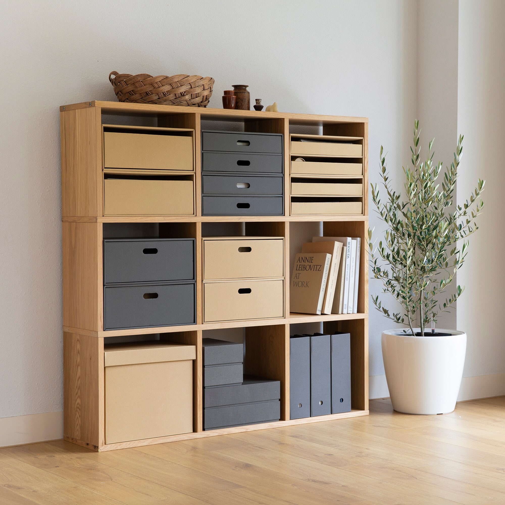 ダンボール収納ケース横ワイド