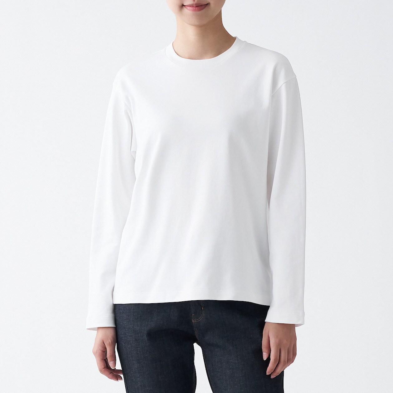 インド綿スムース編みクルーネック長袖tシャツ 婦人xxl 白 tシャツ カットソー 長袖 七分袖 婦人 レディース 通販 無印良品 インド綿スムース編みクルーネック長袖tシャツ 婦人xxl 白 tシャツ カットソー 長袖 七分袖 婦人 レディース 通販 無印良品