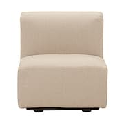 綿ポリエステル変り織ユニットソファ アームレス 小用カバー ベージュ アームレス小用 ユニットソファ 通販 無印良品