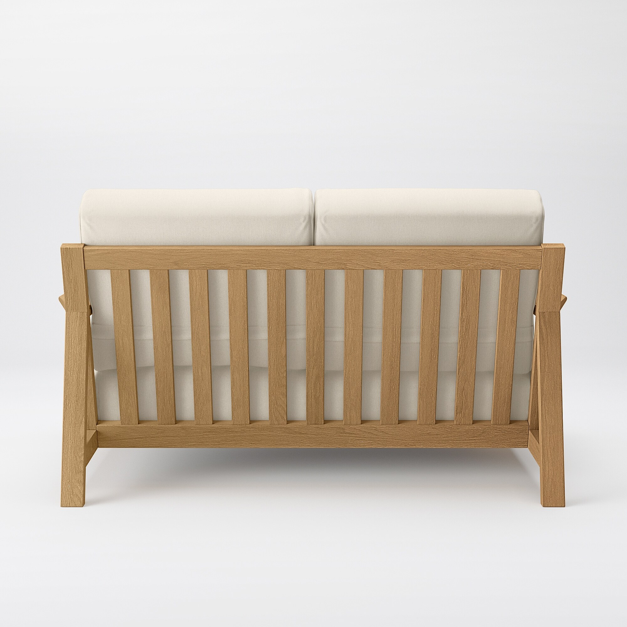 ソファ本体木製フレーム　綿麻バスケット織カバー