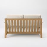 ソファ本体木製フレーム　綿麻バスケット織カバー