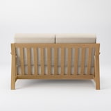 ソファ本体木製フレーム　綿麻バスケット織カバー