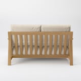 ソファ本体木製フレーム　綿麻バスケット織カバー