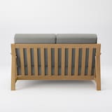 ソファ本体木製フレーム　綿麻バスケット織カバー