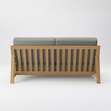 ソファ本体木製フレーム　綿麻バスケット織カバー