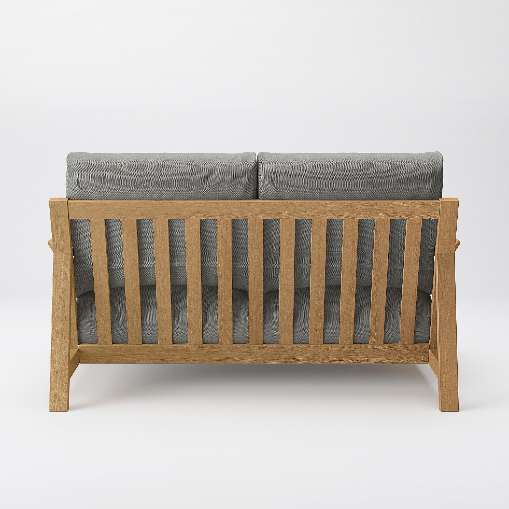 ソファ本体木製フレーム　綿麻バスケット織カバー